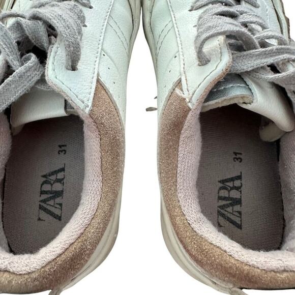 Zara Sneaker White with Tan 31 - Picture 4 of 5